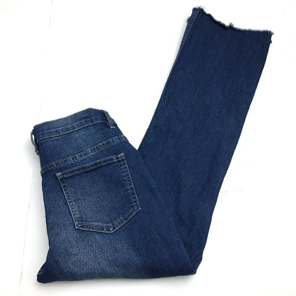 Venus Women's Jeans Boot Cut Stretch Fray Hems size 6L length 29